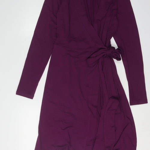 Banana Republic Women’s Purple Wrap Dress M