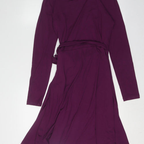 Banana Republic Women’s Purple Wrap Dress M
