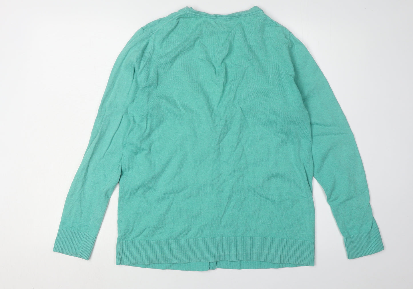 Gap Women's Green Cardigan Size L V-Neck