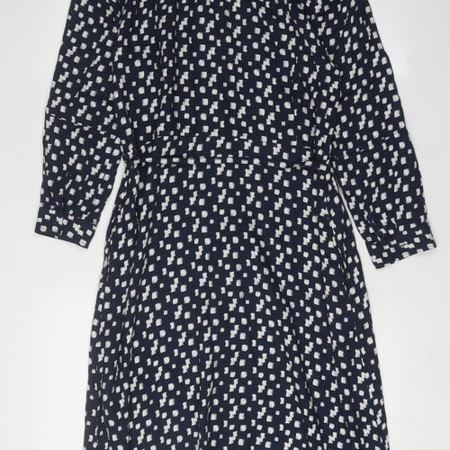 WoolOvers Women's Multicoloured Geometric Shirt Dress 12