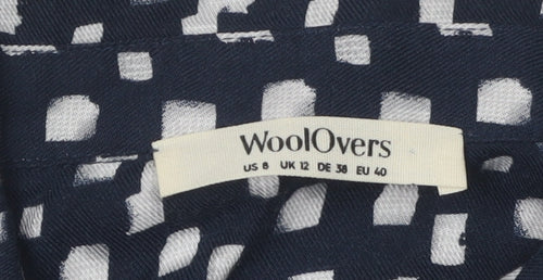WoolOvers Women's Multicoloured Geometric Shirt Dress 12