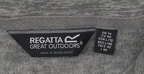 Regatta Women's Grey Full Zip Jacket Size 14