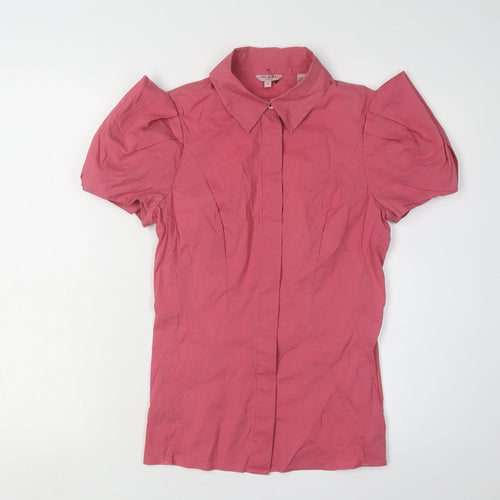 Ted Baker Women's Pink Collared Blouse XS