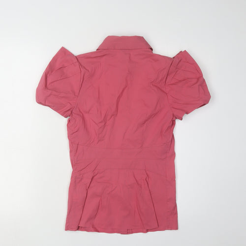 Ted Baker Women's Pink Collared Blouse XS