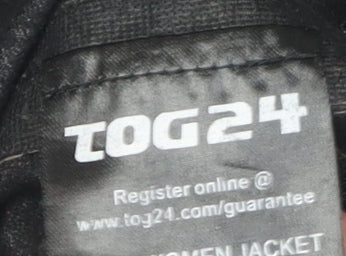 TOG24 Men's Black Puffer Jacket M Hooded Waterproof