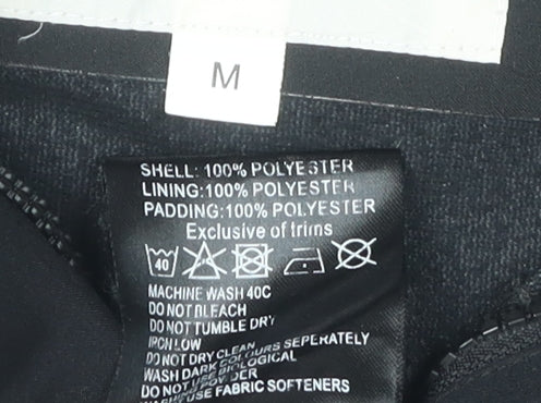 TOG24 Men's Black Puffer Jacket M Hooded Waterproof