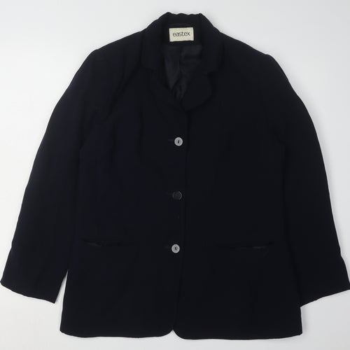 Eastex Women's Black Blazer Size 12 Work Jacket