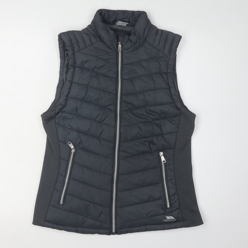 Trespass Women's Black Waistcoat, Size L, Full Zip