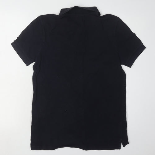 Paul Smith Men's Black XS Polo Shirt, Collared, Casual