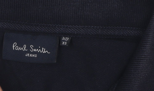 Paul Smith Men's Black XS Polo Shirt, Collared, Casual