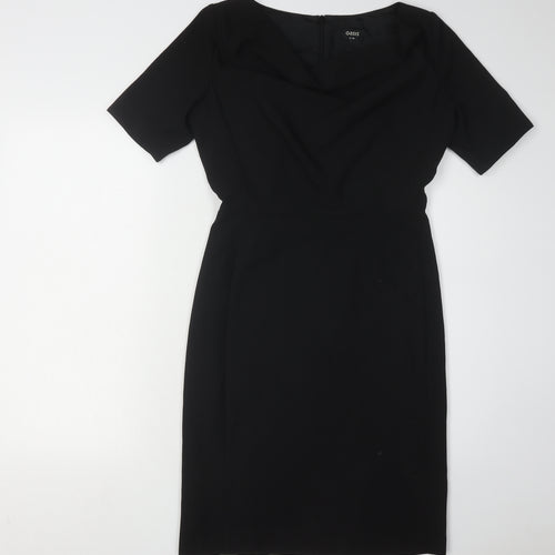 Oasis Women's Black Sheath Dress Size 10