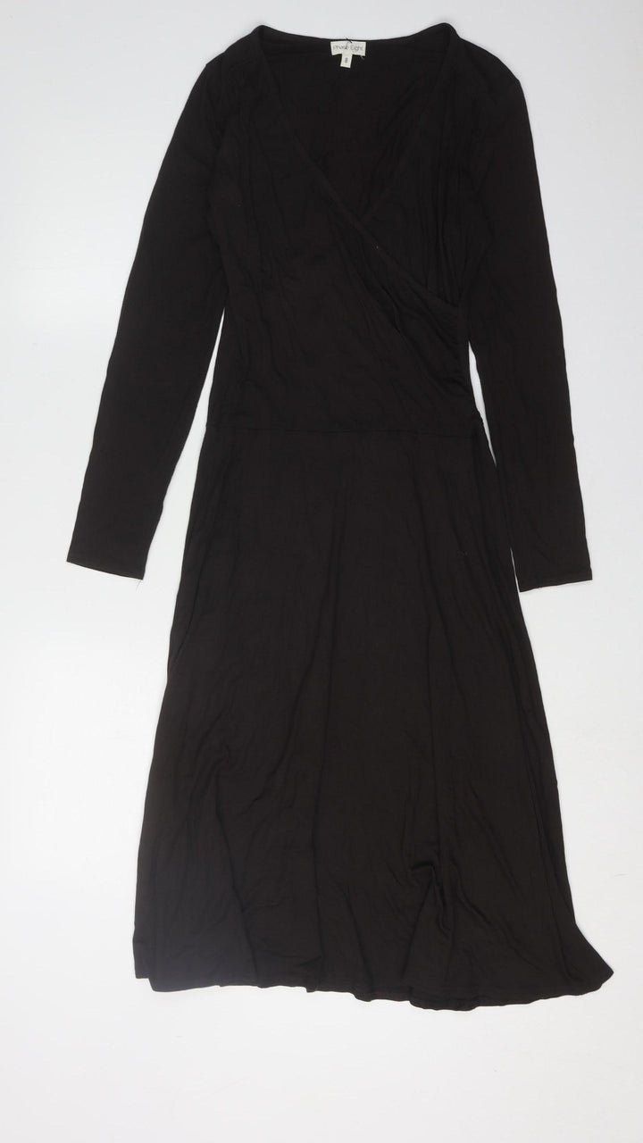 Phase Eight Women's Black Wrap Dress Size 8