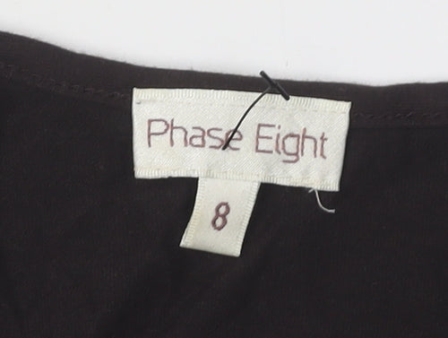 Phase Eight Women's Black Wrap Dress Size 8