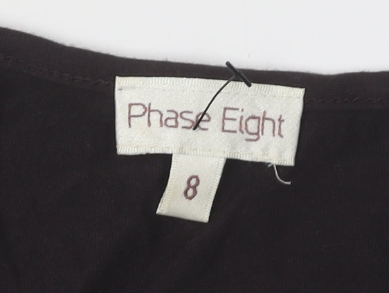 Phase Eight Women's Black Wrap Dress Size 8