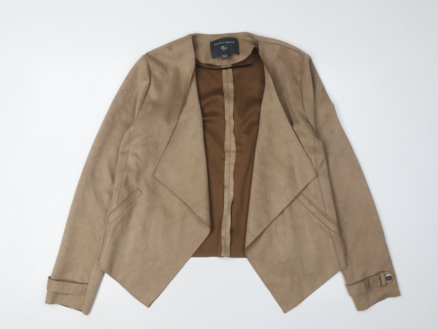Dorothy Perkins Women's Brown Jacket Size 10