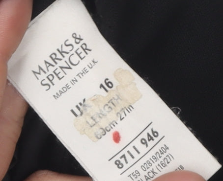 Marks and Spencer Women's Black Pencil Skirt Size 16