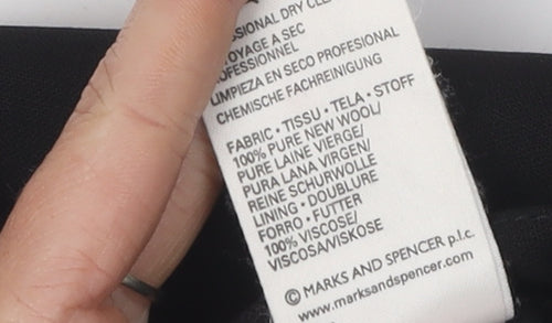 Marks and Spencer Women's Black Pencil Skirt Size 16