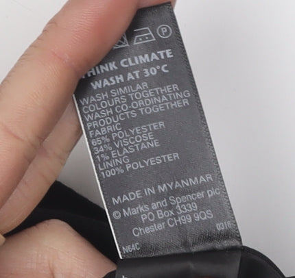 Marks and Spencer Women's Black Pencil Skirt Size 16