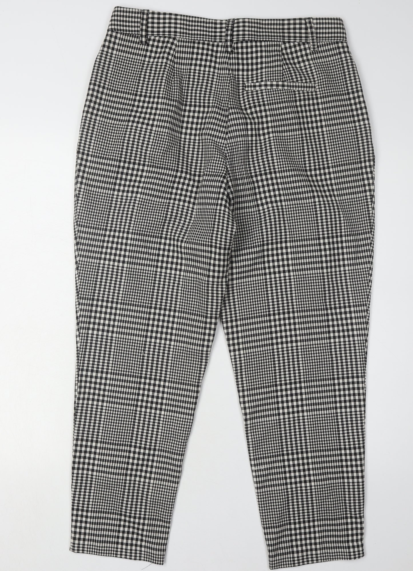 Next Women's Black Check Trousers Size 12