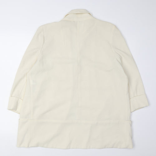 New Look Women's Ivory Blazer, Size 16, Shawl Lapel