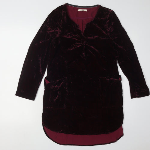 White Stuff Women's Red Velvet Dress Size 6