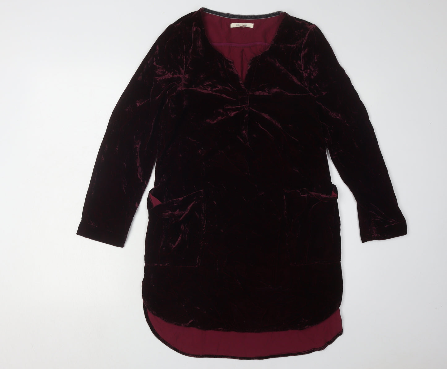 White Stuff Women's Red Velvet Dress Size 6
