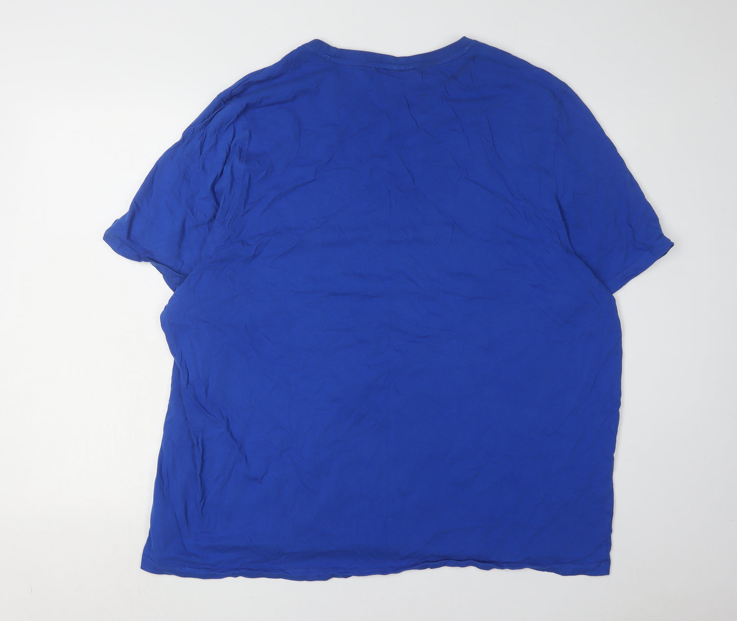 Slazenger Men's Blue 4XL Cotton T-Shirt, Short Sleeve