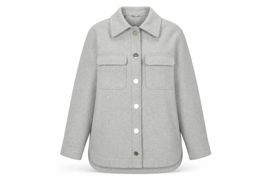 Front view of Next Women's Grey Basic Jacket, size 8