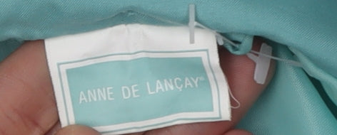 Anne de Lancay Women's Blue Hooded Jacket Size 10