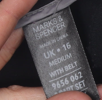 Marks and Spencer Women's Black Trousers Size 16