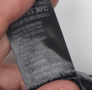 Marks and Spencer Women's Black Trousers Size 16