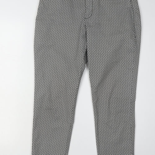 Gap Women's Geometric Khakis, Black, Size 12, Slim Fit