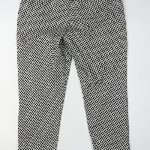 Gap Women's Geometric Khakis, Black, Size 12, Slim Fit