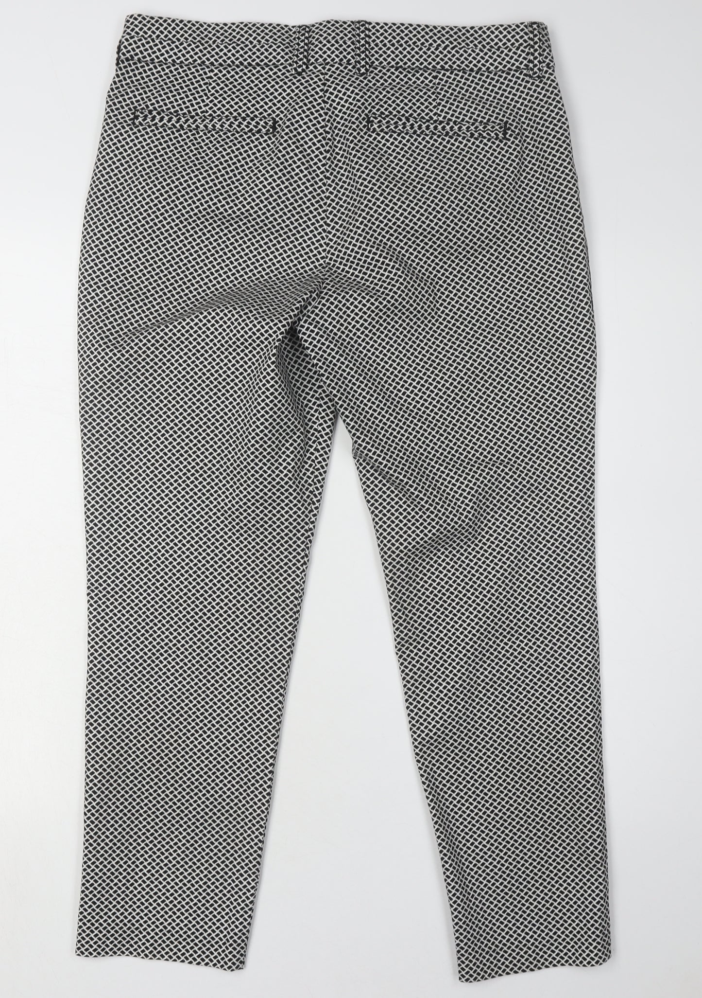 Gap Women's Geometric Khakis, Black, Size 12, Slim Fit