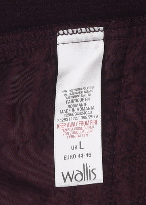 Wallis Women's Purple Basic Long Sleeve Blouse - L