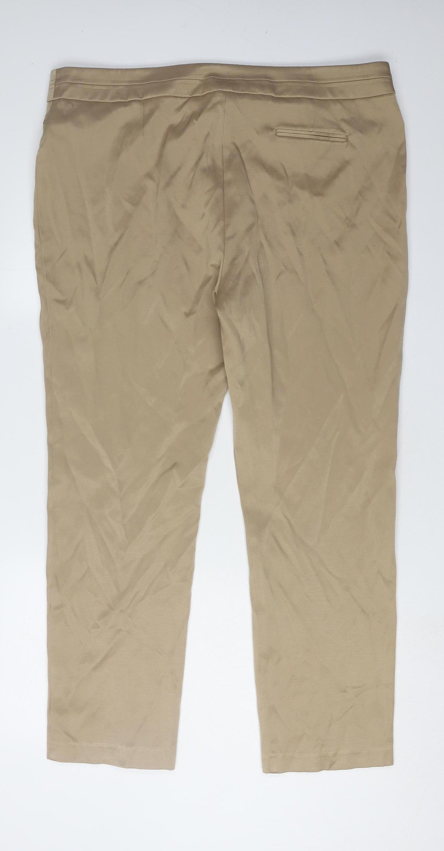 M&Co Women's Beige Trousers Size 20
