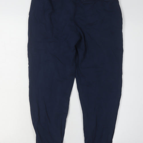 Under Armour Boys Blue Jogger Trousers XL Cotton Blend
