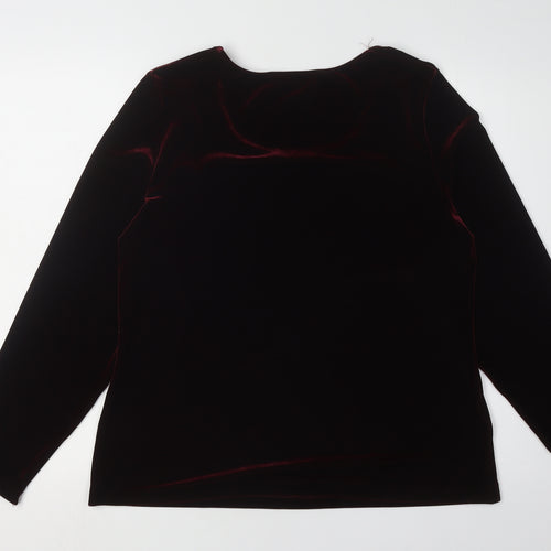Marks and Spencer Women's Black Velvet Top Size 20