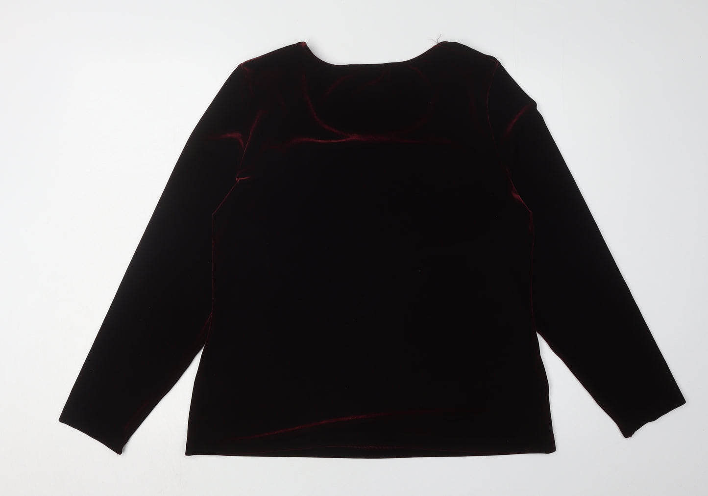 Marks and Spencer Women's Black Velvet Top Size 20