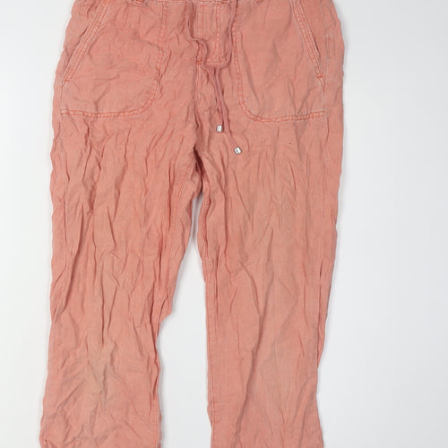 Principles Women's Pink Cargo Trousers Size 10