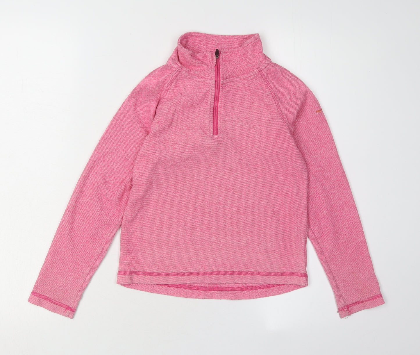 Trespass Girls Pink 1/4 Zip Sweatshirt 7-8 Years