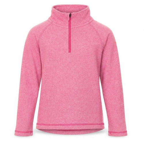 Trespass Girls Pink 1/4 Zip Sweatshirt 7-8 Years