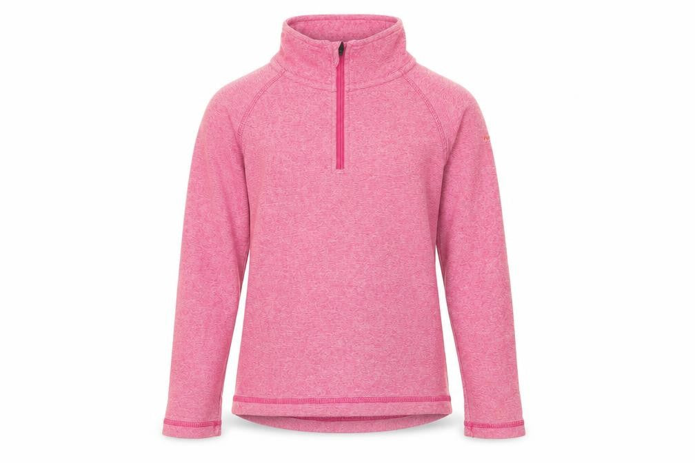 Trespass Girls Pink 1/4 Zip Sweatshirt 7-8 Years