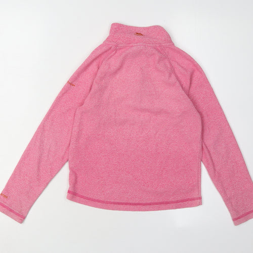 Trespass Girls Pink 1/4 Zip Sweatshirt 7-8 Years