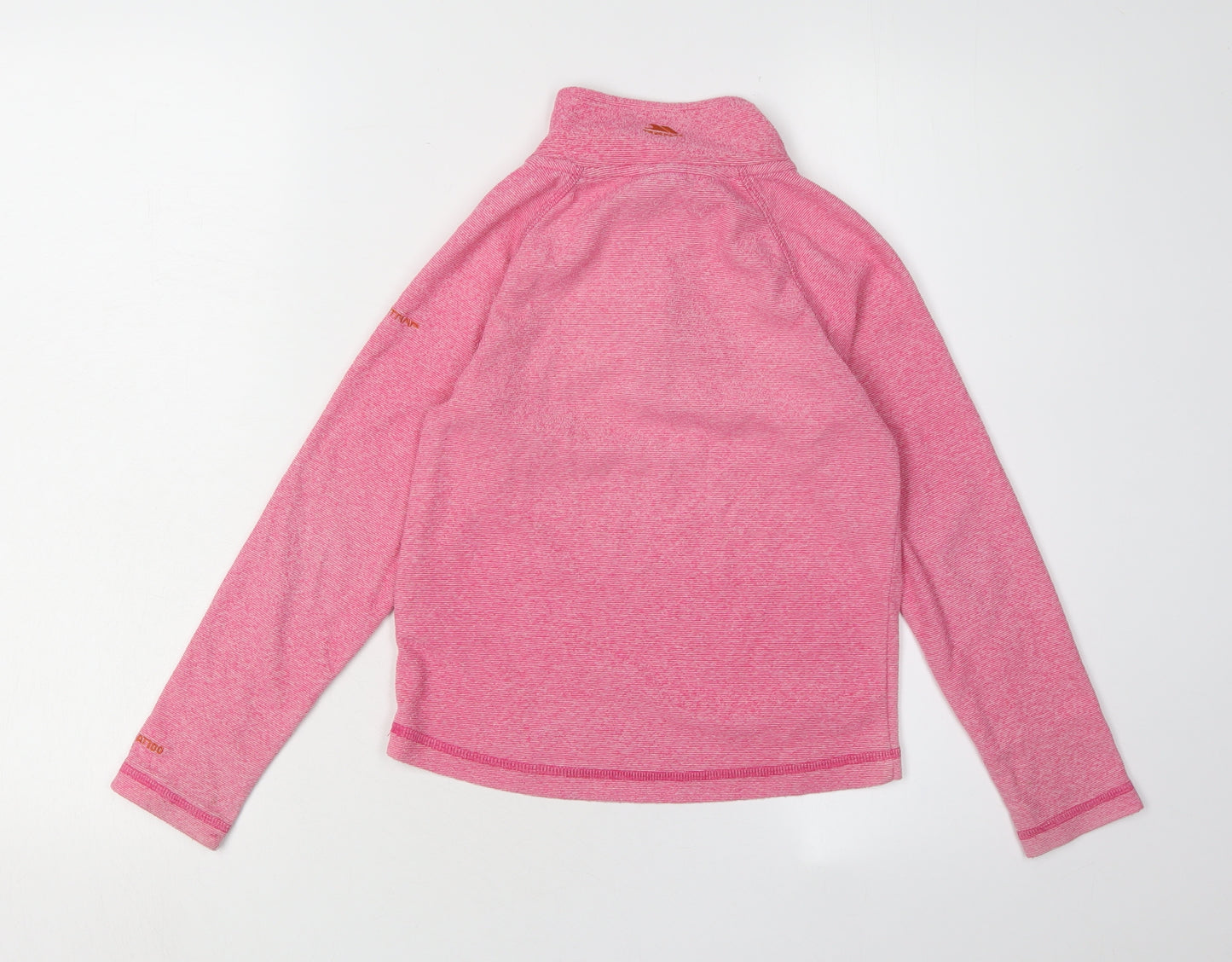 Trespass Girls Pink 1/4 Zip Sweatshirt 7-8 Years
