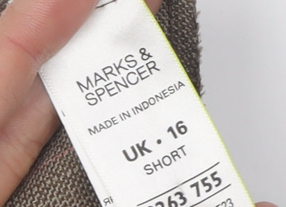 Marks and Spencer Women's Brown Trousers Size 16