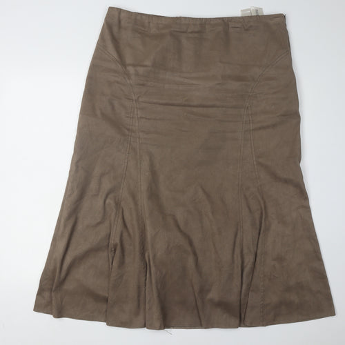 CC Women’s Brown Skirt, Size 18, Polyester Blend