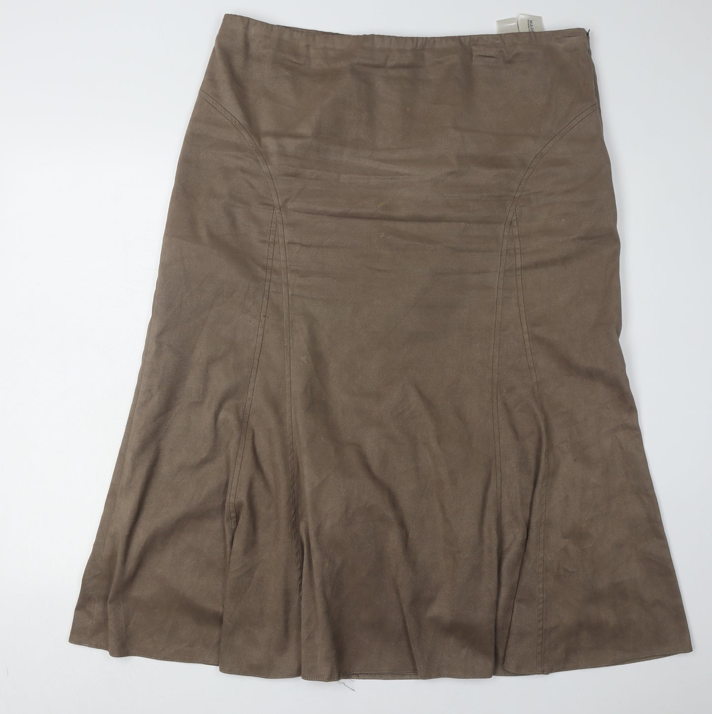 CC Women’s Brown Skirt, Size 18, Polyester Blend
