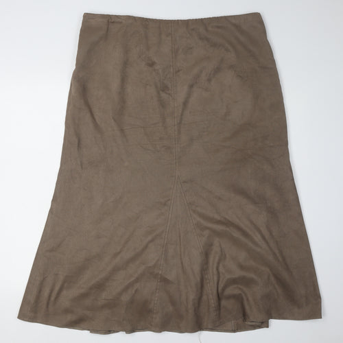 CC Women’s Brown Skirt, Size 18, Polyester Blend