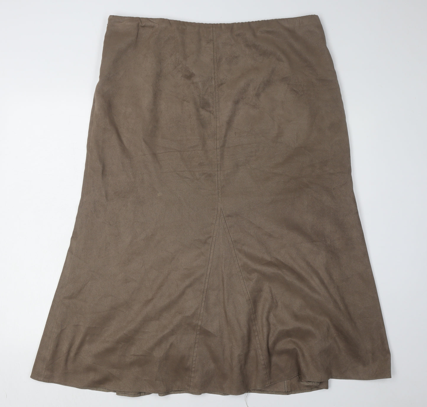 CC Women’s Brown Skirt, Size 18, Polyester Blend